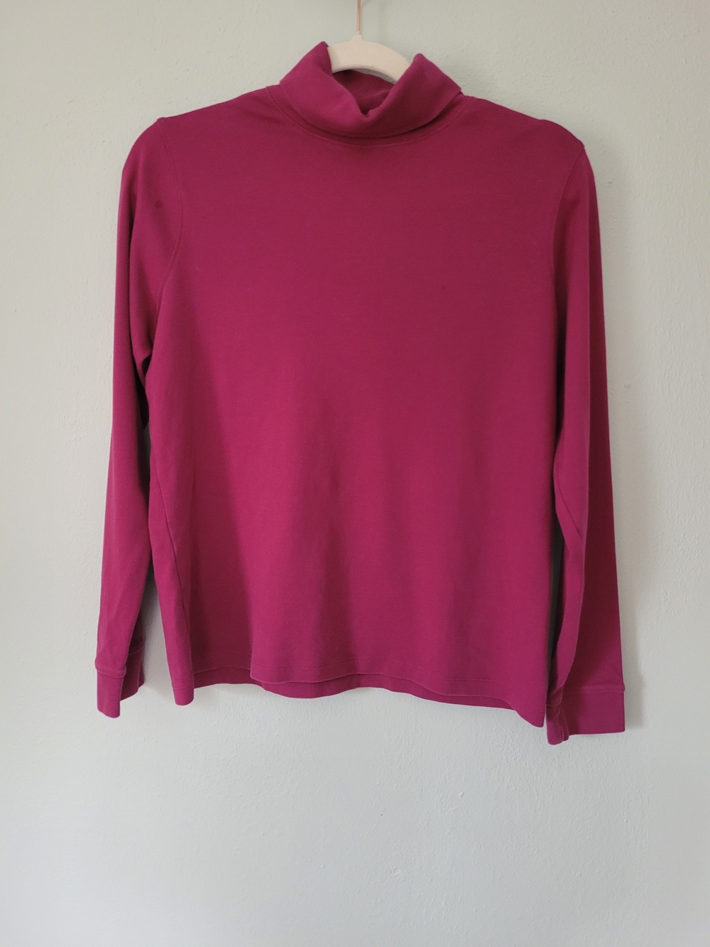 Raspberry Pink Turtleneck Top - L.L.Bean - Size Small Regular - Picture 3 of 3